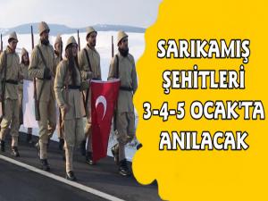 Sarıkamış Şehitlerinin 105. Yıl Anma Etkinlikleri Toplantısı