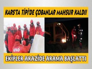 Sarıkamış'ta Çobanlar Tipi'de Mahsur Kaldı