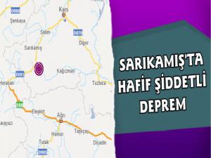 Sarıkamış'ta Hafif Şiddetli Deprem