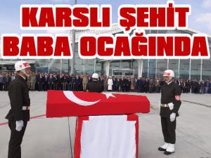 Şehit Selimoğlu'nun Cenazesi Kars'a Getirildi