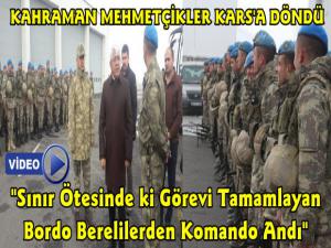 Sınır Ötesi Operasyonda Görevli Mehmetçik Kars'a Dönüş Yaptı