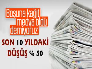 Son On Yılda Gazete Tirajları % 50 Azaldı