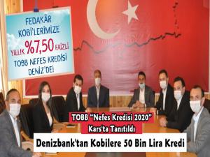 TOBB Nefes Kredisi 2020 Karsta Tanıtıldı