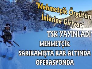 TSK Kars'taki Operasyon Görüntülerini Yayınladı