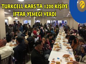 Turkcellden Karsda 1.200 kişiye iftar sofrası