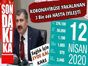 Türkiye'de Koronavirüse Yakalanan 3 Bin 446 Kişi İyileşti