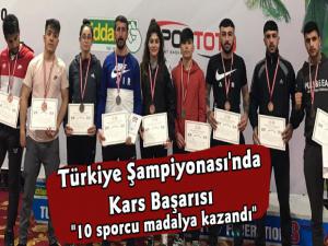 Türkiye Wushu Kung Fu Şampiyonasında Kars Başarısı