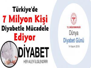 Türkiyede 7 Milyon Kişi Diyabetle Mücadele Ediyor