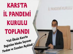 Vali Öksüz Koronavirüs Sürecinde Yardım ve Ceza Rakamlarını Açıkladı