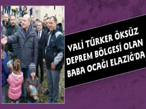 Vali Türker Öksüz Bakanlarla Beraber Deprem Bölgesinde