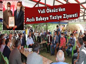 Vali Türker Öksüz'den Askerde Hayatını Kaybeden Asker Ailesine Taziye Ziyareti