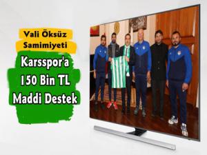 Vali Türker Öksüz'den Kars36Spora 150 Bin TL Maddi Destek