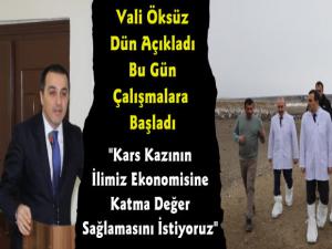 Vali Türker Öksüz Kaz Çiftliği'nde İncelemede Bulundu