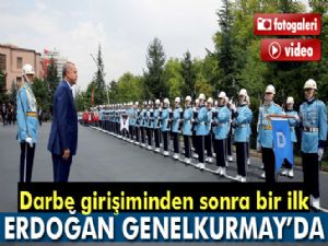 Cumhurbaşkanı Erdoğan Genelkurmay Başkanlığı'nda