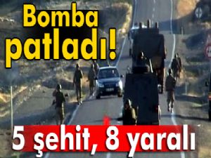 Şırnak'ta 5 şehit, 8 yaralı