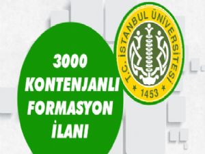 İstanbul Üniversitesi'nden 3000 Kontenjanlı Formasyon İlanı