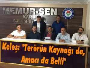 Kars Memur-Sen'den Teröre tepki!