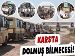 Kars'ta Dolmuşçulardan Protesto