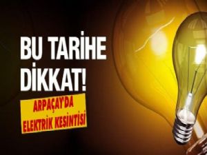 Arpaçay'da Elektrik Kesintisi