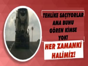 Kars'ta Beton Mikserleri Kazaya Davetiye Çıkarıyor