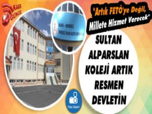 Kars'ta 'Sultan Alparslan Koleji' Resmen Devlete Geçti