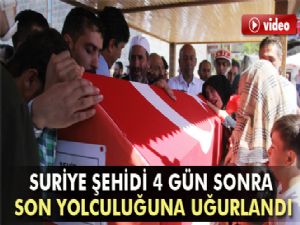 Erzurum'un Şehidi 4 Gün Sonra Son Yolculuğuna Uğurlandı