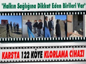 Kars İl Özel İdareden 122 Köye Klorlama Cihazı