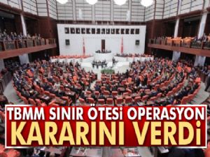 TBMM Tezkere kararını verdi