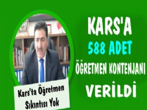 Kars'a 588 Öğretmen Kontenjanı Verdildi