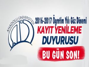 AÖF Öğrencileri Dikkat Bu gün Son!