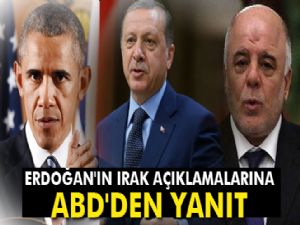 Erdoğan'ın Irak açıklamalarına ABD'den yanıt