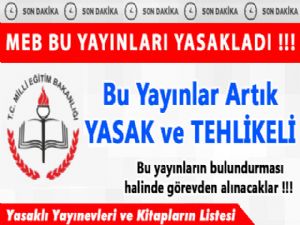 Veliler Dikkat MEB Yasaklı Yayınları Açıkladı