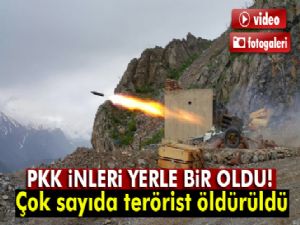 Mehmetçik teröristleri Dağlıca'daki inlerinde vurdu