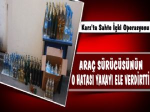 Kars'ta Kaçak İçki Operasyonu