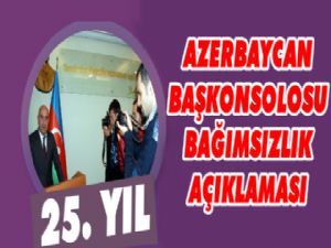 Azerbaycan Bağımsızlığının 25. Yılı Kars'ta Kutlanıyor