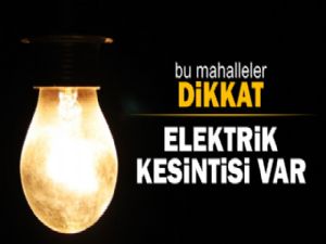 Kars'ta Elektrik Kesintisi Olacak