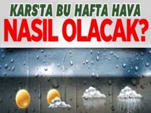 Kars'ta Bu Hafta Hava Nasıl Olacak