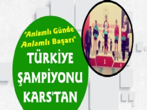 Kars'lı Tuğba 'Türkiye Şampiyonu' Oldu