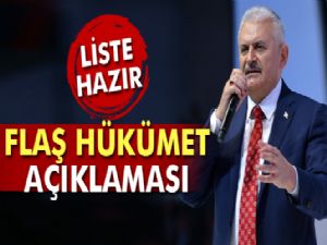 Yıldırım: 'Kabine listesi hazırlanıyor'