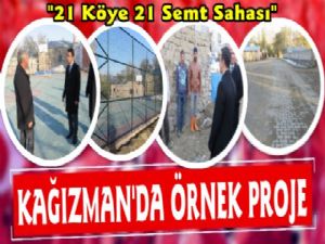Kağızman'da 21 Köye 21 Semt Sahası