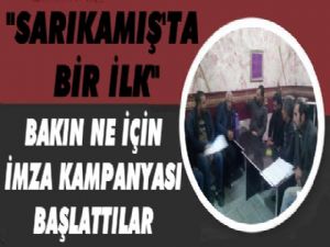 Sarıkamış'ta Bir İlk 'İmza Kampanyası Başlattılar'