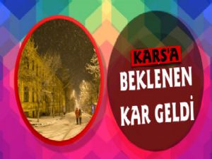 Kars'ta kar yağışı başladı!
