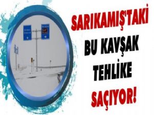 Sarıkamış'ta Bu Kavşak Tehlike Saçıyor!