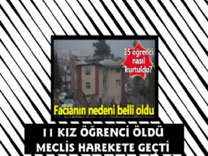 11 Kız Öğrenci'nin Öldüğü Yurt Yangını Meclisi Harekete Geçirdi