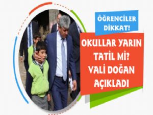 Kars'ta Yarın Okullar Tatil mi?