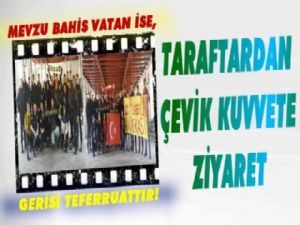 Kars'ta FB, GS Taraftarları Çevik Kuvveti Ziyaret Etti