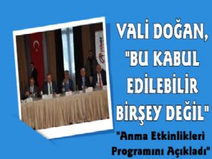 Vali Doğan, Sarıkamış Şehitlerini Anma Programını Açıkladı