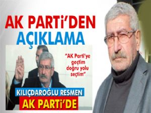 Kılıçdaroğlu, AK Partiye Geçiyor