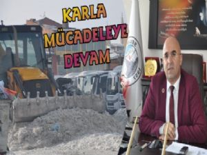 Selim Belediyesi Karla Mücadeleye Devam Ediyor