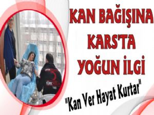 Kars Halkı Kızılaya Kan Bağışında